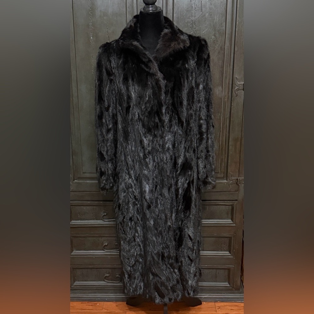 Long Women’s Mink Coat from Greece - XLarge Tall